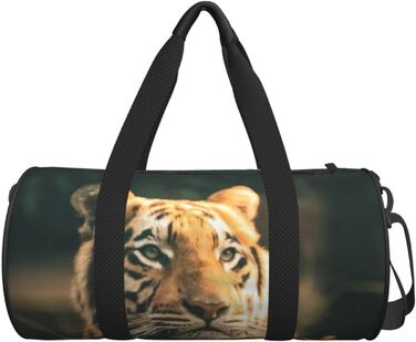 Дорожня сумка-циліндр з тигровим принтом, спортивна сумка для чоловіків та жінок, сумка-мішок, спортивна дорожня сумка