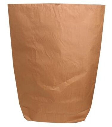 Коричневих паперових пакетів, двостінні, місткістю 120 л, 70x95 см, 25