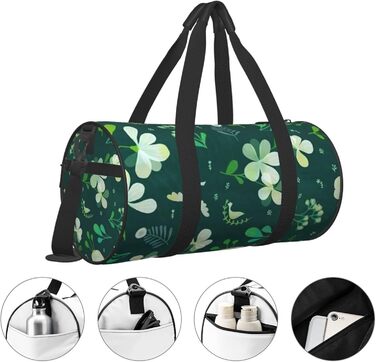Дорожня сумка-мішок, малюнок трава та голуб, спортивна сумка для чоловіків та жінок, сумка для подорожей