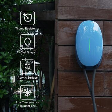 Зарядний пристрій тип 2 зарядний кабель електричний автомобіль домашня зарядна станція 6M 16A трифазний зарядний пристрій EV, водо