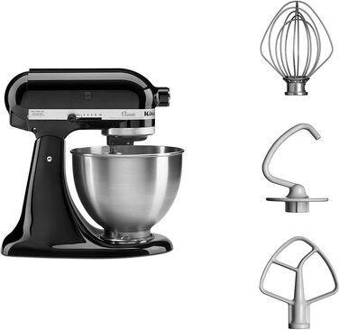 Кухонні комбайни KitchenAid CLASSIC 4.3 л з відкидною головкою двигуна, 4,3 л, чорний чорний одинарний
