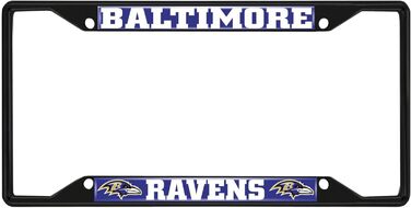 Металева рамка номерного знака, чорна обробка, 31345 Baltimore Ravens