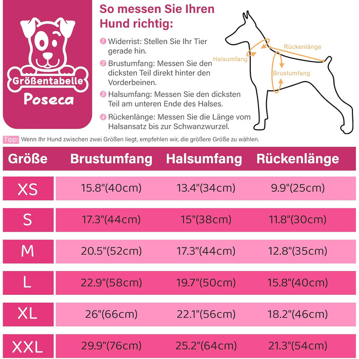 Пальто для собаки Тепла зимова куртка для собаки з флісовою підкладкою, світловідбиваюча, водо- та вітронепроникна, вбудований шлей, розмір S, рожевий