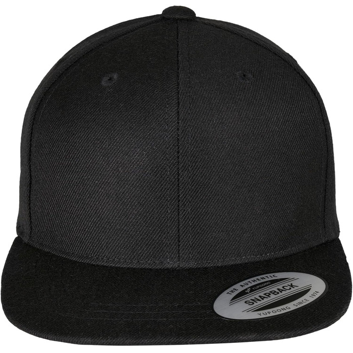 Flexfit Unisex Classic Snapback One Size Black, Flexfit Unisex Classic Snapback One Size Black