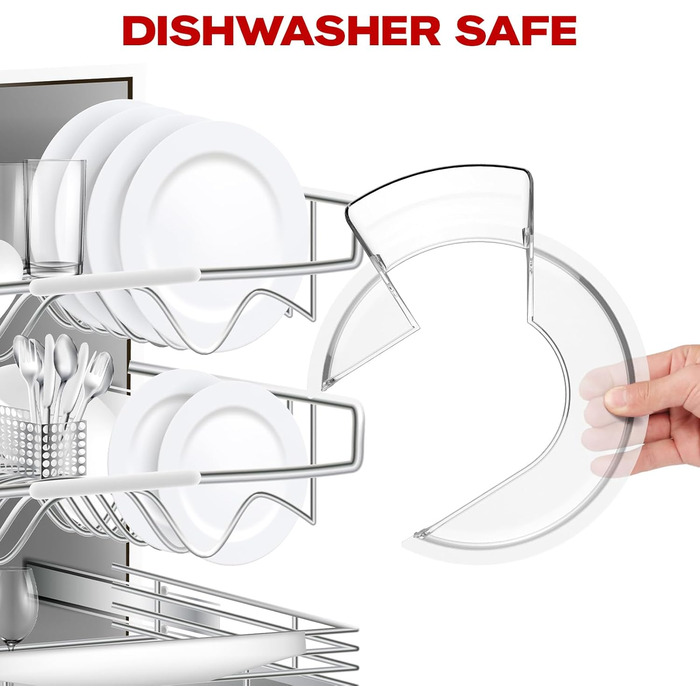 Протектор GVODE Pourer для міксера KitchenAid на 4.5 і 5 кварт з нахиленою головкою, прозорим захистом від бризок, ідеально підходить для миски з нержавіючої сталі KitchenAid, скляної та керамічної миски, можна мити в посудомийній машині