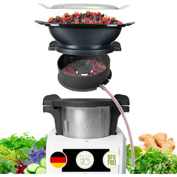 Соковижималка MixFino для Monsieur Cuisine Connect & Smart - 99 хвилин вичавлювання соку без спорожнення чаші - сік без вичавлювання