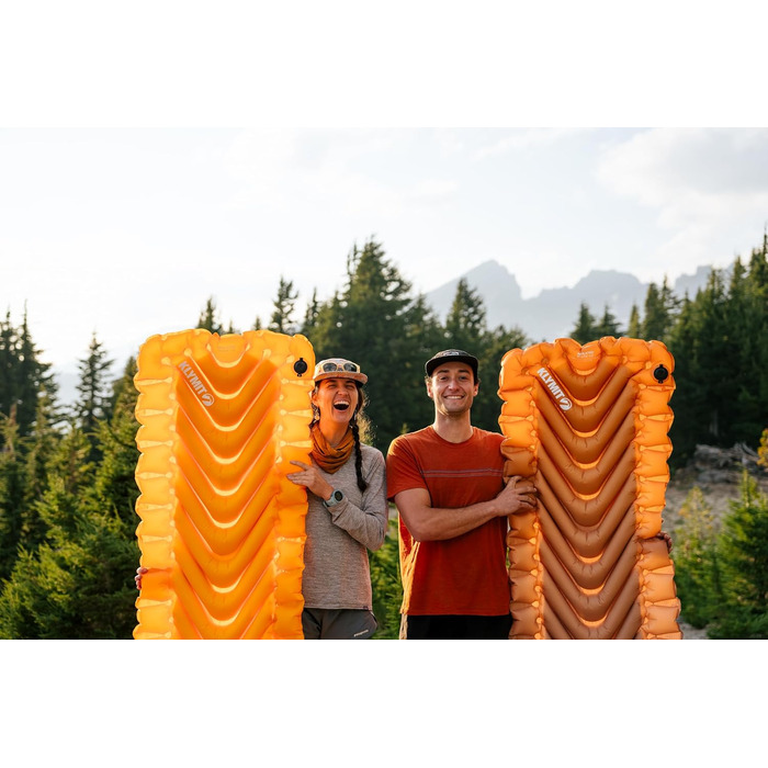 Надувний килимок Klymit Static V2 з ізоляцією Підвищений комфорт Портативний, надлегкий, легко надувається, складаний надувний матрац для кемпінгу, походів та піших прогулянок Blend