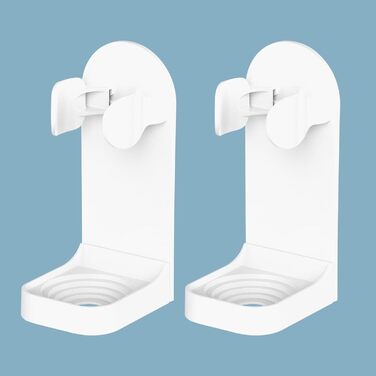 Електричний тримач для зубних щіток HOMMAND 2 Pack для настінного кріплення, міцний тримач для електричних зубних щіток, регульова