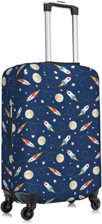 Чохол для валізи Ракета в космосі BAFAFA, захисний еластичний чохол від подряпин і пилу для багажу, чорний, розмір 85