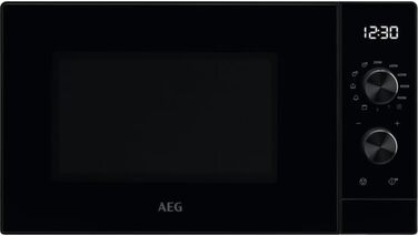 Окремо стояча мікрохвильова піч AEG / MFB252DB / гриль / 25 л/розморожування / 900 Вт/LED-підсвічування/Чорний
