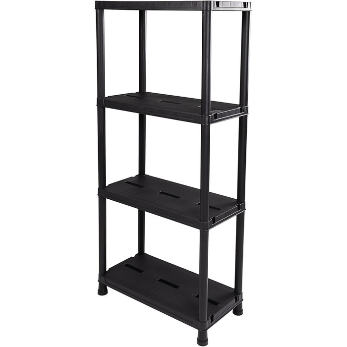 Стелаж Ondis24, полиця для зберігання, 60 x 30 x 131 (В) см, 12-дюймовий вставний стелаж, пластик, антрацит, максимальне навантаження 80 кг - подвійна упаковка 60 x 30 x 138 см