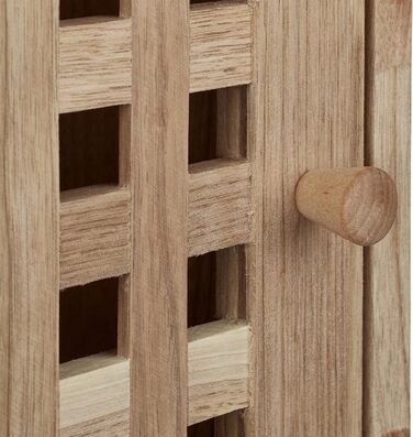 Настінна шафа Relaxdays, горіх, 2 відділення, магнітна застібка, підвісна шафа для ванної кімнати, кухні, ВШХ 42 x 42 x 18 см, натуральний колір, горіхове дерево