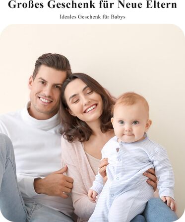 Радіоняня WUUK 2K з 2 камерами та додатком, 5,5-дюймовий дисплей із PTZ-монітором на 360, 10-кратне збільшення, стабільне зєднання