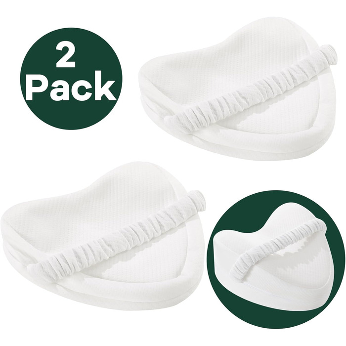 Змінні накладки на подушки для ніг, Тільки накладки на подушки для колін Наволочка для подушки для колін у формі серця, Синьо-білий/Розкішний сад 2 шт., 2 шт.