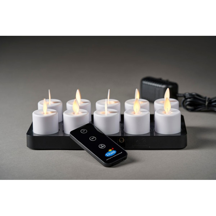 Рухоме полум&39я, акумуляторне, теплий білий, 5 предметів, змінна частина 38 x Ø 36 мм, 25 годин, білий