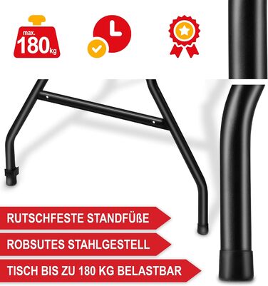 Набір для пивного саду з дерев&39яним виглядом на 8 осіб 3 предмети стіл з 2 лавками в комплекті набір пивних столів виготовлений з міцного пластику складаний ручка для перенесення 180 x 74 x 74 см