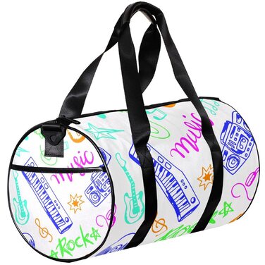Спортивна сумка, маленька дорожня сумка, сумка для йоги, з музичним принтом, сумка для фітнесу на відкритому повітрі, сумка-тоут