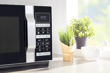 Мікрохвильова піч Sharp R-860S 3-в-1, гриль і гаряче повітря / 25 л / 900 Вт / 49 см / автоматична програма / розморожування за вагою та часом / нержавіюча сталь