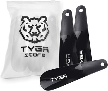 Чорний ріжок для взуття, універсальний - для всіх туфель, каблуків, черевиків і кросівок (лічильник - зручний для чоловіків, жінок