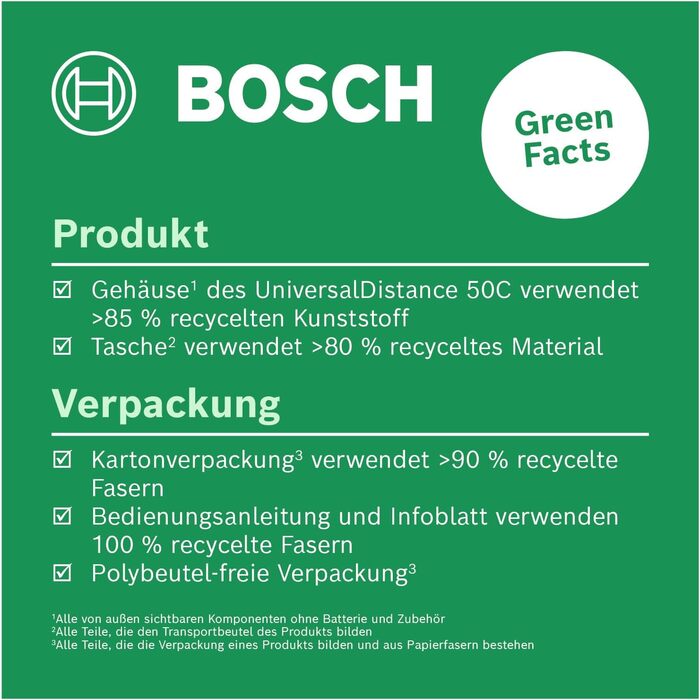 Лазерний далекомір Bosch UniversalDistance 50C