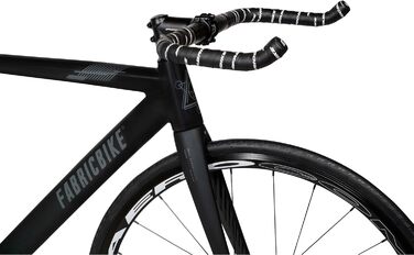 Велосипед з фіксованою передачею, з однією швидкістю Fixie, жорстка втулка, алюмінієва рама та карбонова вилка, колеса 28 дюймів, 5 кольорів, 3 розміри, 7,95 кг (розмір M), матово-чорний та графітовий, довжина 58 см