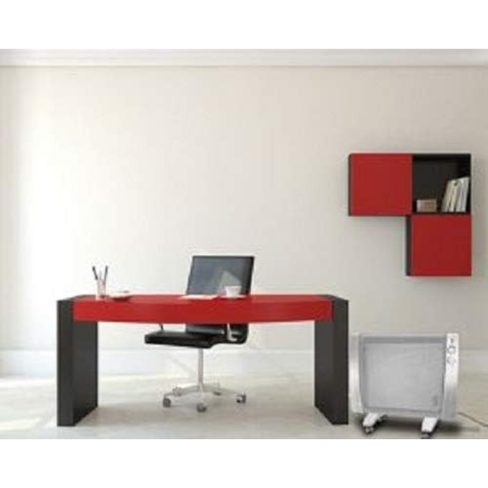 Інфрачервоний обігрівач MAUK, окремостоячий та настінний, рулонний 3 режими нагріву - 1500 Вт (термостат та захист від перегріву) Сірий/Сріблястий