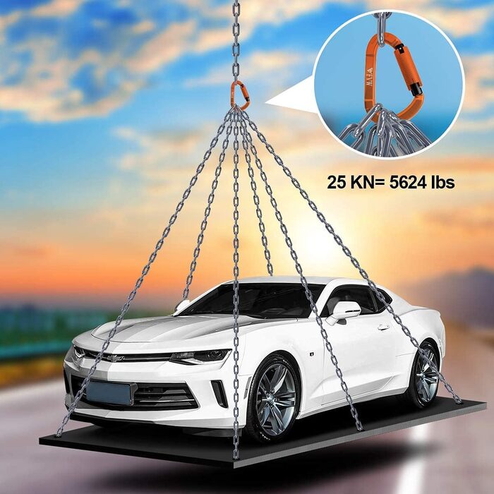 Карабін для скелелазіння, 3 шт., сертифіковані UIAA, 25KN, автоматично фіксуючі карабіни для гамаків, гойдалок, фіксатор для собак Le, мікс кольорів x 5