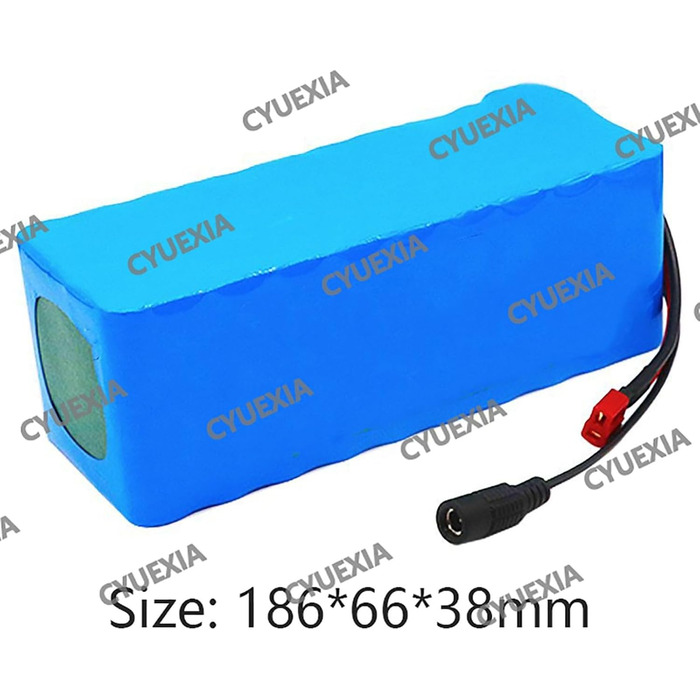 Акумулятор для електровелосипеда Pedelec, велосипедний акумуляторний блок 36V 10S2P Вбудований BMS Водонепроникний ПВХ акумулятор Електричний велосипедний акумулятор для двигуна 50W-350W із зарядним пристроєм 36V 10Ah XT60DC, 36V 10Ah