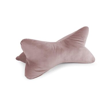 Затишна оксамитова подушка для читання, ергономічна форма для підтримки шиї або попереку, гнучка опора для книг, електронних книг або планшетів, колір рожевий