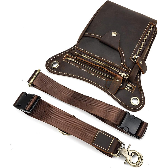 Стильна сумка через плече Фанні Рюкзачок Поясна сумка, Чоловік Жінки Божевільний Кінь Шкіряний Кросбоді Фанні Рюкзачок Організатор