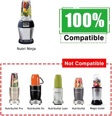 Мл Кружка для соковижималки Запасні частини для блендера Nutri Ninja Auto-iQ BN750EU BN495EU BN800EU BN701, BN800, BN801, BL450, BL480, BL481, BL642, BL682, набір аксесуарів для кружки (2 упаковки)1, 950