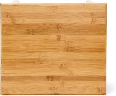 Приліжковий столик Relaxdays з бамбука з шухлядою В x Ш x Г приблизно 51,5 x 40,5 x 30,5 см. Приліжковий столик з міцної деревини, вузька тумбочка з шухлядою, невеликий столик з 2 полицями, натуральний колір, одинарний.