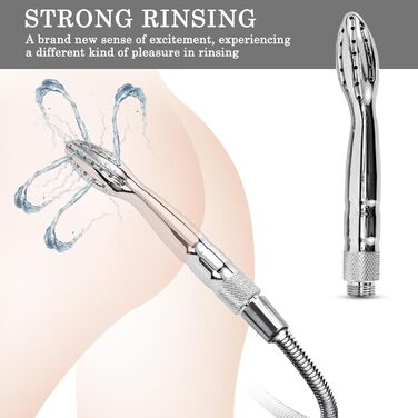 Анальна душ-насадка Po Dusche, металева, пориста