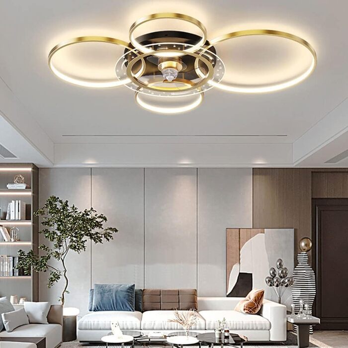 Вт світлодіодний стельовий світильник з можливістю регулювання, стельовий вентилятор зі світлодіодним підсвічуванням, регульованою