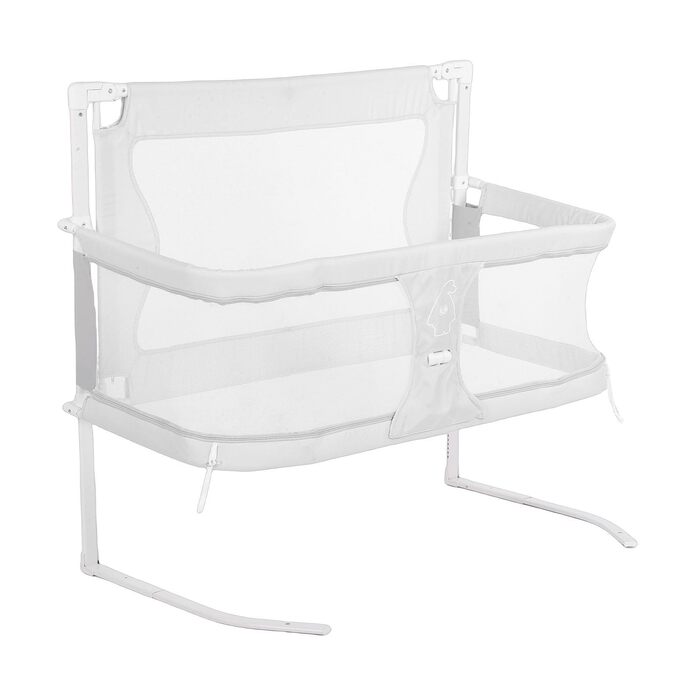 Дитяча колиска 3-в-1, нічна колиска, нічне ліжко, дихаюча сітка, міцний алюміній, легко складається, портативна, стабільна та безпечна, нічне ліжко для новонароджених (сіра) сірого кольору