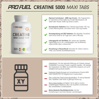 Таблетки креатину ProFuel – 600 таблеток (2 x 300), 5685 мг креатину моногідрату