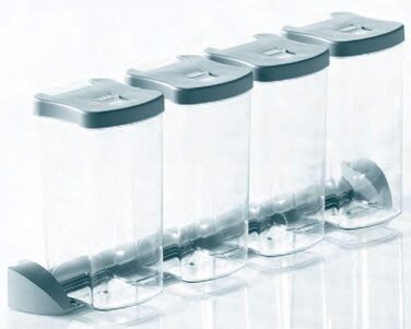 Система контейнерів для зберігання SO-TECH, комплект контейнерів для зберігання DISPENSA/Аксесуари для високої шафи Nobilia, висувна аптечна шафа, комплект із 4 контейнерів для зберігання