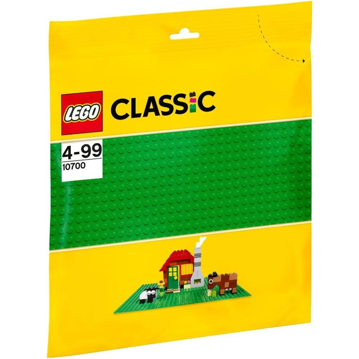 Конструктор LEGO Classic 10696 + Зелена Базова Пластина 10700, 484 деталі