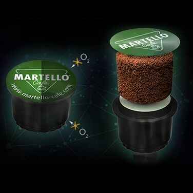 Кавові капсули Martello CREMA GUSTO — 100 шт. (10x10), 6 г, UTZ-сертифікат, для кавоварок Martello