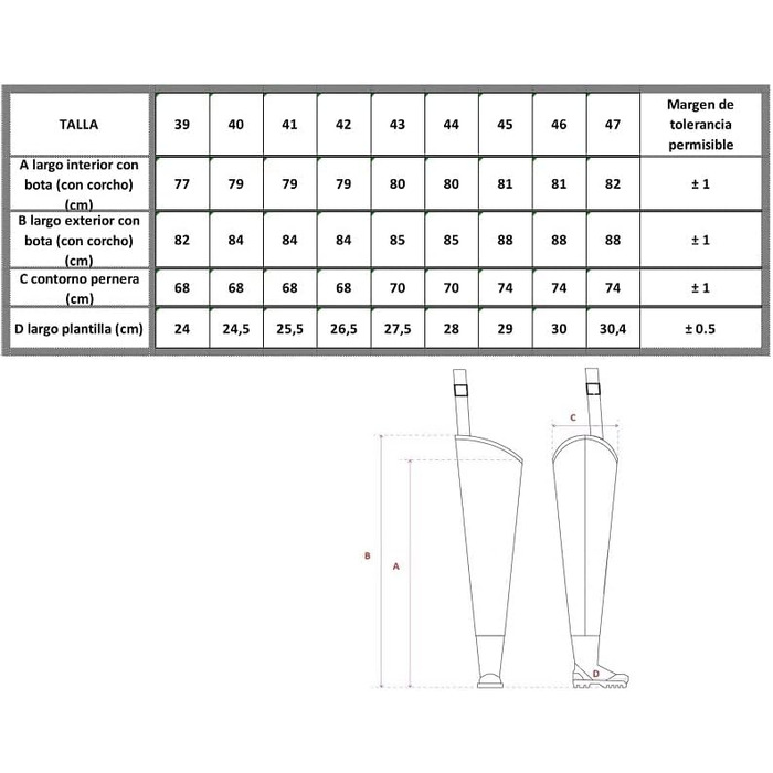 Чоботи для ходьби з натуральної гуми, штани для ходьби з натуральної гуми, штани для риболовлі, штани для ставка 45 - 29 см чорні