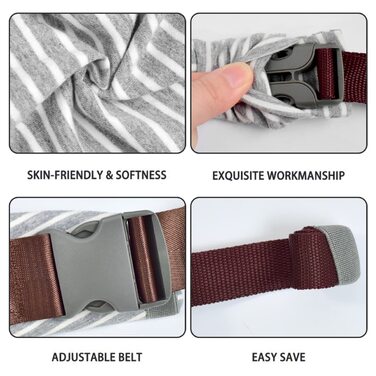 Переноска для новонароджених від народження Extra Soft, Front Carrier Ergonomic (Striped Grey)