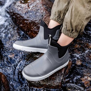 Водне взуття, гумові чоботи, нековзні, для риболовлі, катання на човні, роботи, чоловічі, для подорожей та походів, сині, 40 2/3 EU