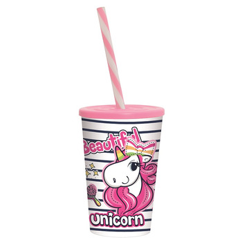 Склянка з трубочкою Herevin Unicorn 0.34 л (161914-003P) (6917965) Склянка з трубочкою Herevin Unicorn 0.34 л (161914-003P) (6917965)