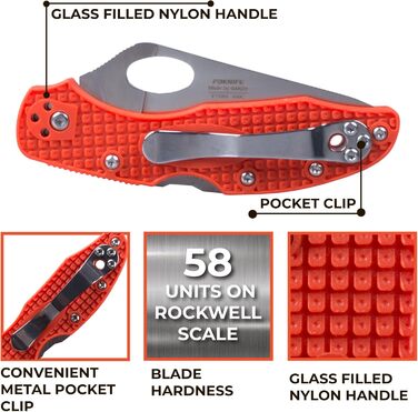 Кишеньковий складаний ніж зі сталі 440C лезо 75 мм нековзна ручка з кліпсою Кемпінг Полювання Риболовля Відкритий EDC ніж 175 мм 6