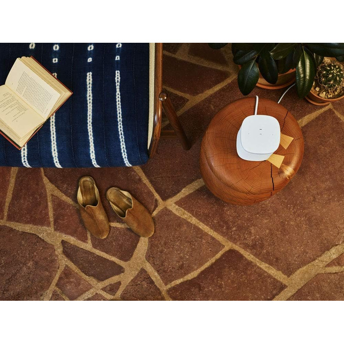 Білий - Універсальний розумний динамік (потужний динамік Wi-Fi з керуванням додатком і AirPlay 2 - багатокімнатний динамік для необмеженого потокового відтворення музики), без голосового керування
