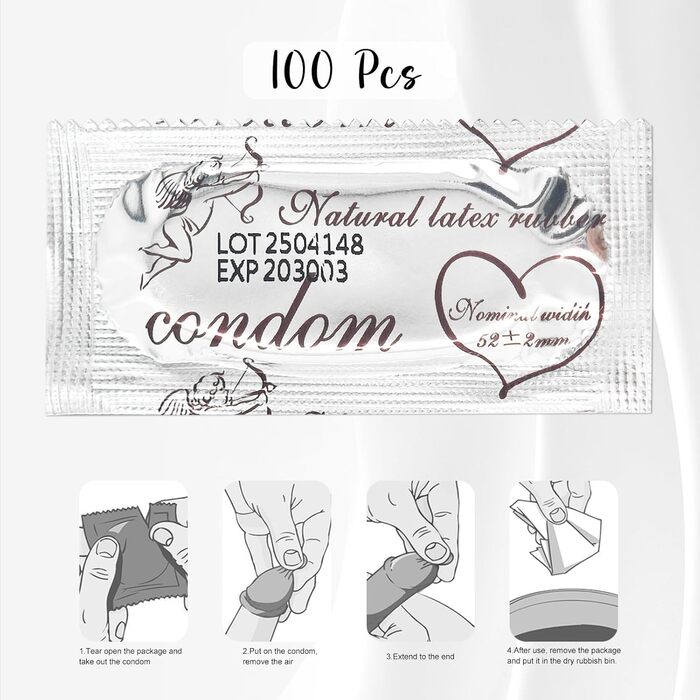 Презервативи Luyuttn, ультратонкі, 53 мм, 100 шт