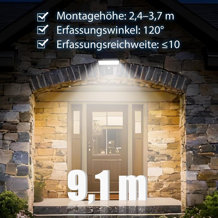 Вуличні сонячні ліхтарі JESLED з датчиком руху, 90 світлодіодних сонячних ліхтарів з пультом дистанційного керування, сонячний захисний настінний світильник ємністю 2600 мАг, 3 режими, водонепроникний настінний світильник IP65 для саду, двору, гаража