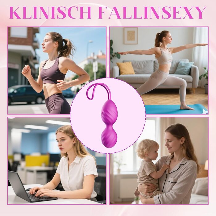 Набори вібраторів для жінок, водонепроникні вібратори-кулі, кульки Кегеля для підтягування вагінальна підтяжка, стимуляція точки G та клітора, секс-іграшки для сексу з бездротовим пультом дистанційного керування