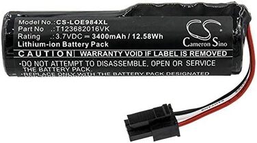 Замінний акумулятор ємністю 3400 мАг / 12,58 Втгод, сумісний з Logitech 984-001405, S-00170, Ultimate Ears Boom 3, T123682016VK