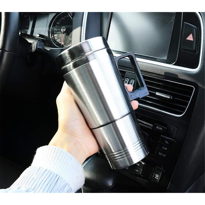Автомобільна кружка з підігрівом, автомобільний електричний чайник Asduro 12V, термокружка для води з нержавіючої сталі 300 мл, ел